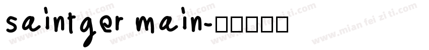 saintger main字体转换